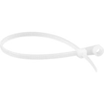 Abraçadeira De Nylon Para Parafusos, Branca, 200 Mm X 3,6 Mm, Vonder