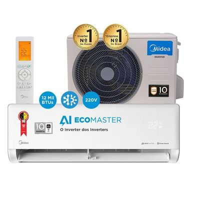 Ar Condicionado Split Midea Ai Ecomaster 12000 Inverter Q/f Branco 220 V