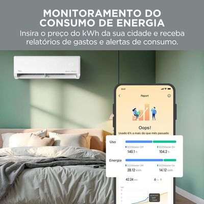 Ar Condicionado Split Midea Ai Ecomaster 12000 Inverter Q/f Branco 220 V