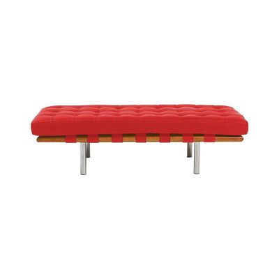 Banco Capri Barcelona 1,50m Couro Sintético Vermelho