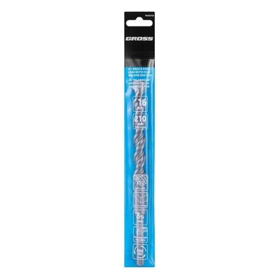 Broca Concreto Sds Plus 16x210mm Tungstênio Gross 900 Rpm