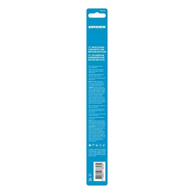 Broca Concreto Sds Plus 12mm X 210mm Tungstênio 1pc Gross