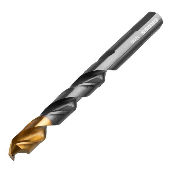 Broca Aço Rápido 12mm Nitreto Titânio Gross Metal 1pc
