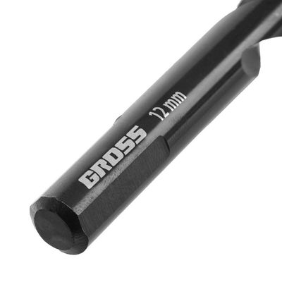Broca Aço Rápido 12mm Nitreto Titânio Gross Metal 1pc