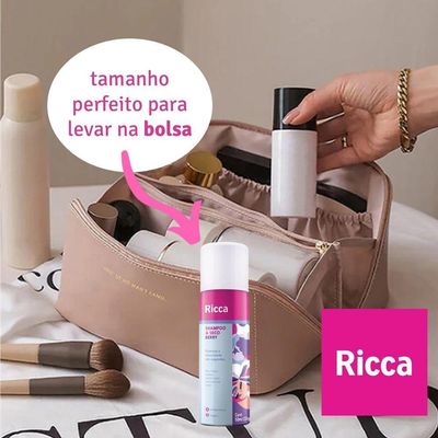 Shampoo A Seco Ricca De Bolso Remove Oleosidade Berry 50ml