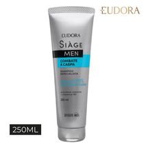 Kit 3 Shampoo Anticaspa Masculino Combate A Caspa 250ml Eudora Siàge