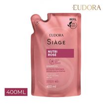 Kit 3 Refil De Shampoo Nutri Rosé Nutrição Raiz E Pontas 400ml Eudora Siàge