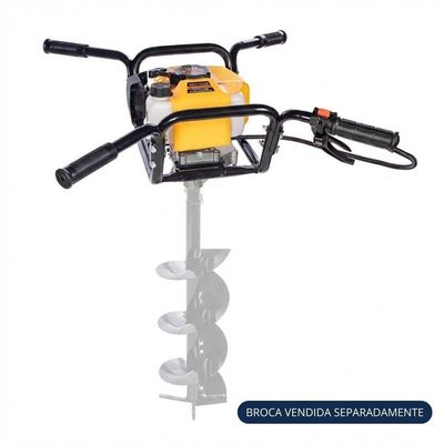 Perfurador De Solo Csm Ps52 52cc 2,5hp 2 Tempos Pegador Duplo Sem Broca 3400 Rpm Refrigerado A Ar