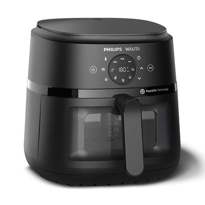 Fritadeira Elétrica Airfryer Philips Walita Série 2000 XL Digital NA230/00 1700W Preta Preto / 220