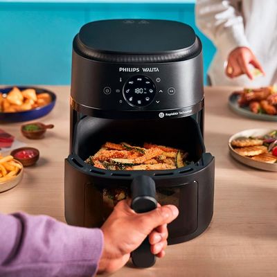 Fritadeira Elétrica Airfryer Philips Walita Série 2000 XL Digital NA230/00 1700W Preta Preto / 220