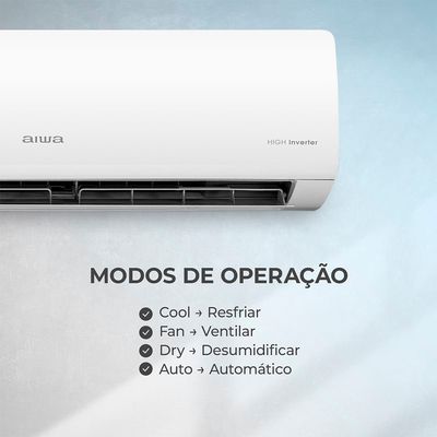 Ar Condicionado AIWA Split High Wall High Inverter 18.000 BTUs Frio AWS-AC-18F 220V 220V