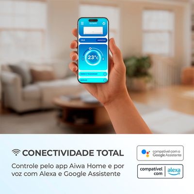 Ar Condicionado AIWA Split High Wall High Inverter 18.000 BTUs Frio AWS-AC-18F 220V 220V