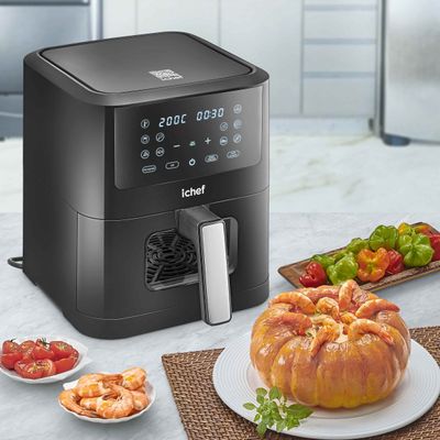 Fritadeira Elétrica Airfryer Ichef Smart Vision 6L 127V