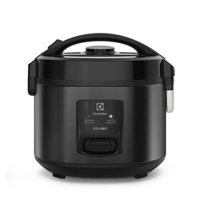 Panela de Arroz Elétrica Electrolux por Rita Lobo 2L Preta Efficient Visor Glass (ERC10) 127V