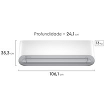 Ar-Condicionado Electrolux Inverter Split 24.000 BTUs Color Adapt Quente/Frio (JI24R/JE24R)