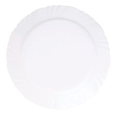 Prato Raso Nadir Figueiredo Pétala Vidro Floral Branco 25cm UNICA