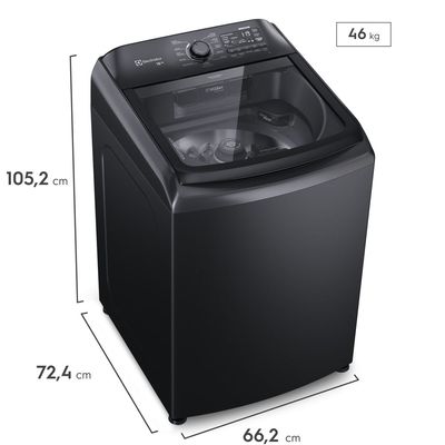 Máquina de Lavar Electrolux 18Kg Preta Expert Tripla Filtragem e Jatos Poderosos (LEB18) 220V