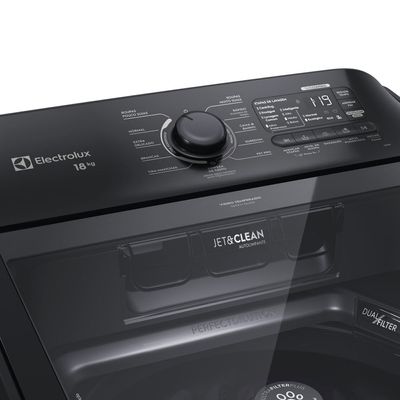 Máquina de Lavar Electrolux 18Kg Preta Expert Tripla Filtragem e Jatos Poderosos (LEB18) 220V