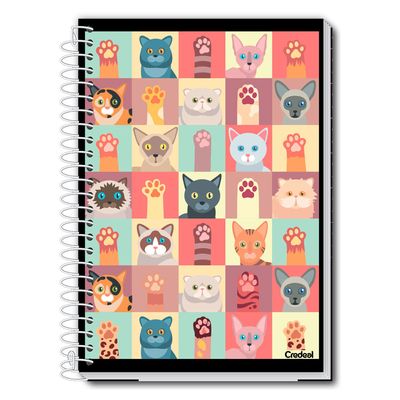 Caderno Universitário Feminino My Collection 160F/10 Matérias Credeal UNICA