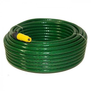 Mangueira De Jardim Trançada Verde 20 Metros Com Esguicho Menor preço em Mangueira De Jardim Trançada Verde 20 Metros Com Esguicho