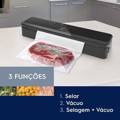 Seladora à vácuo Electrolux portátil Cinza Silenciosa 220V