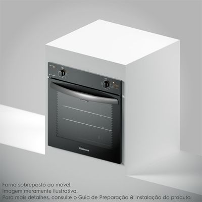 Forno de Embutir a Gás Continental 80L com TOPLimpaFácil (OC8GM) 220V