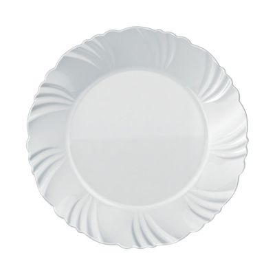 Prato de Sobremesa Nadir Duralex em Vidro Pétala Branco UNICA