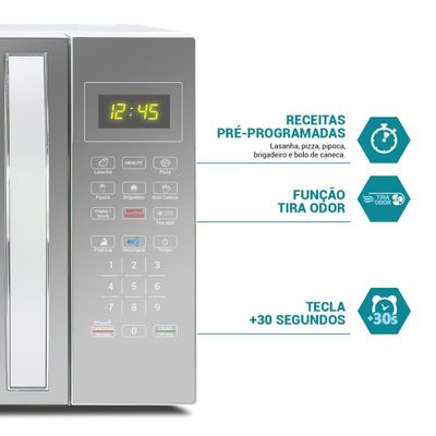 Micro-ondas 33L Philco Limpa Fácil PMO38E 1400W 127V
