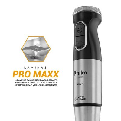 Mixer Philco Inox com Copo 1050ml 750W PMXE01 220V