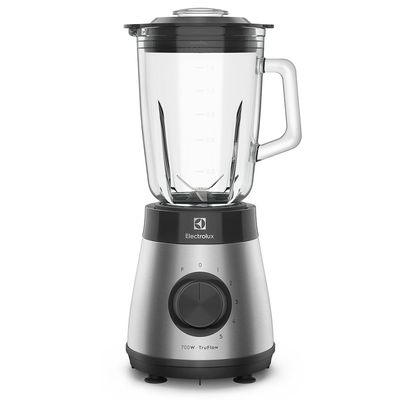 Liquidificador Electrolux 700w 1,5L Experience com Copo de Vidro e Tecnologia TruFlow™  Cor Inox Preto (EBS30) 220V