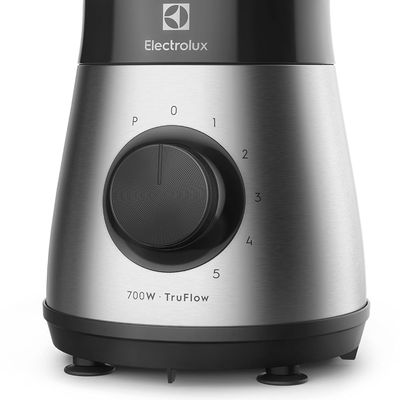 Liquidificador Electrolux 700w 1,5L Experience com Copo de Vidro e Tecnologia TruFlow™  Cor Inox Preto (EBS30) 220V