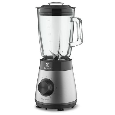 Liquidificador Electrolux 700w 1,5L Experience com Copo de Vidro e Tecnologia TruFlow™  Cor Inox Preto (EBS30) 220V