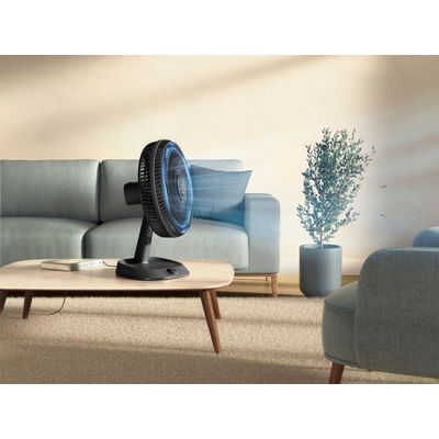 Ventilador de Mesa Electrolux 40cm 6 Pás Efficient DuoForce Air+ Cinza (EFD40) 127V