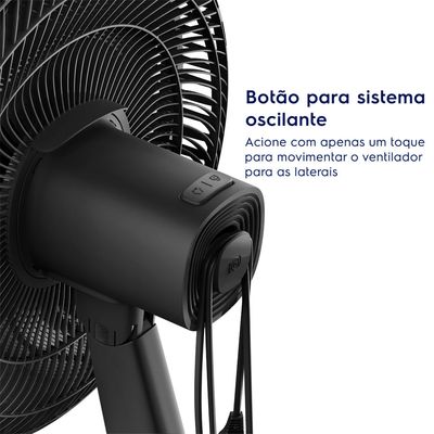 Ventilador de Mesa Electrolux 40cm 6 Pás Efficient DuoForce Air+ Cinza (EFD40) 127V