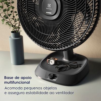 Ventilador de Mesa Electrolux 40cm 6 Pás Efficient DuoForce Air+ Cinza (EFD40) 127V