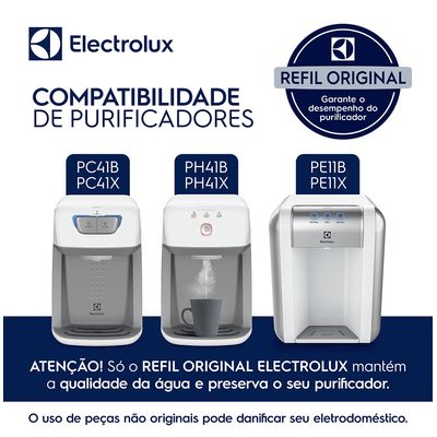 Filtro/Refil Original de Água para Purificador Electrolux PE11B/PE11X/PC41B/PC41X/PH41B/PH41X Não se aplica