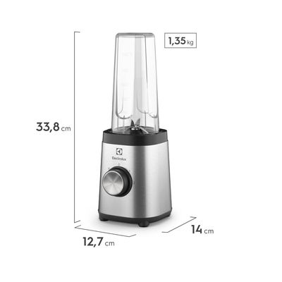 Liquidificador Portátil Electrolux Sport Blender 320W Efficient Inox c/ 2 garrafas (BSE20) 127V
