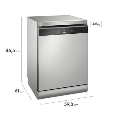 Lava-Louças Electrolux 14 Serviços Inox com Função Higienizar Compras (LL14X) 127V