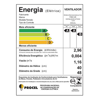 Ventilador de Coluna Prime Air Maxx Force 6 160W AVTE450 220V