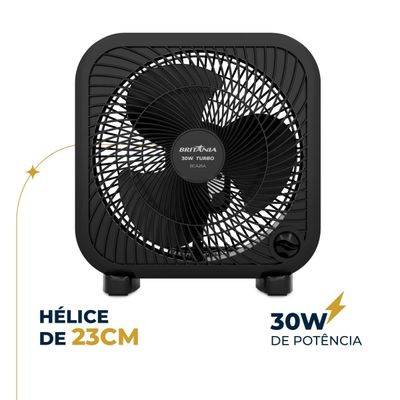 Ventilador Circulador Britânia 30W 3 Velocidades BCA25A 127V