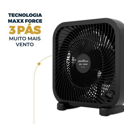 Ventilador Circulador Britânia 30W 3 Velocidades BCA25A 127V
