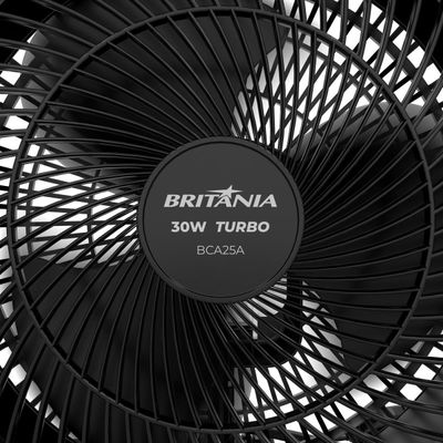 Ventilador Circulador Britânia 30W 3 Velocidades BCA25A 127V