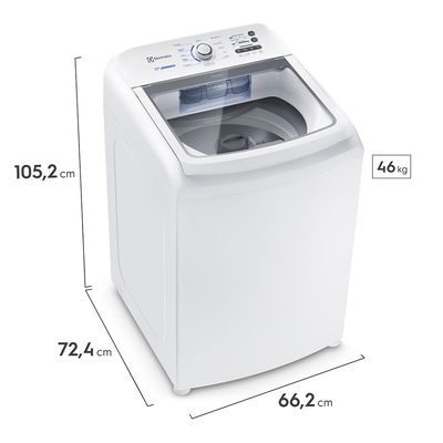 Máquina de Lavar Electrolux 17kg Branca Essential Care com Cesto Inox e Jet&Clean (LED17) 127V