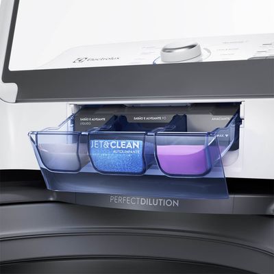 Máquina de Lavar Electrolux 17kg Branca Essential Care com Cesto Inox e Jet&Clean (LED17) 127V