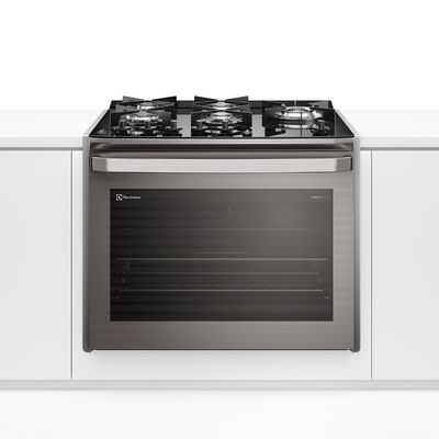 Fogão de Embutir 5 bocas Electrolux Cinza Experience Mesa de Vidro e Grill (FE5EC) 220V