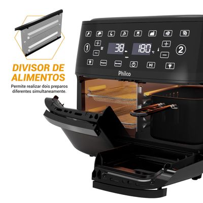 Air Fryer Philco 14L 4 em 1 Painel Digital PAF14A 220V