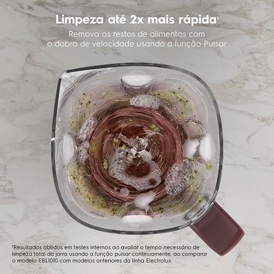 Liquidificador Electrolux 1000W 2.7L Efficient TriForce 5 Velocidades Vermelho (EBL1010) 220V