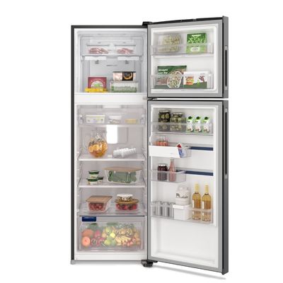 Geladeira Electrolux Frost Free Inverter 390L Efficient AutoSense Duplex Black Inox Look (IF43B) 220V