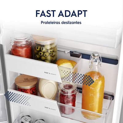 Geladeira Electrolux Frost Free Inverter 390L Efficient AutoSense Duplex Black Inox Look (IF43B) 220V
