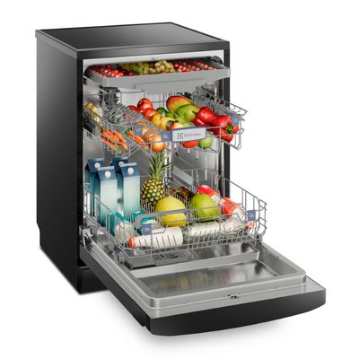 Lava-Louças Electrolux 14 Serviços Preta Experience com Função Higienizar Compras (LL14P) 127V